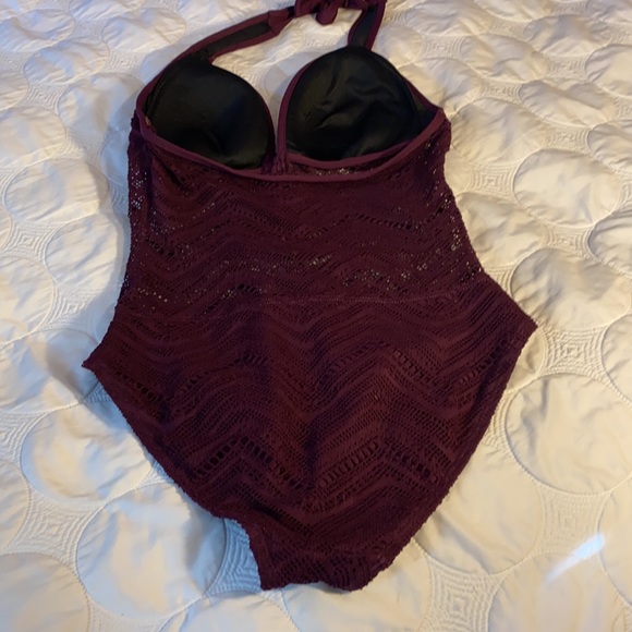 BLEU burgundy knitted bathing suit - Picture 4 of 5